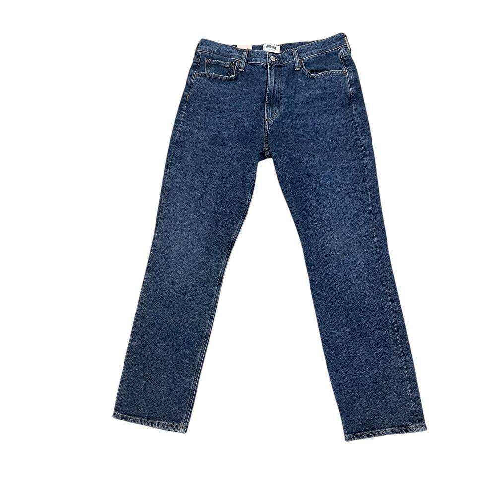 AGOLDE Jeans Womens 30 Blue Medium Wash Straight Leg Low Stretch Organic Denim